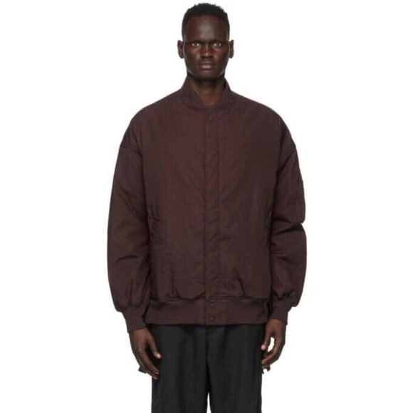 Y-3 Yohji Yamamoto Ch2 Gfx Bomber Jacket XS Mens Burgundy YS Adidas NWT - Picture 1 of 16